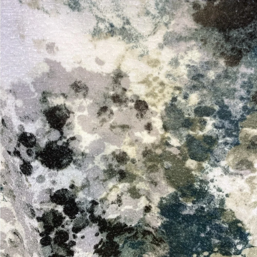 Simply Vera Vera Wang cream, green and black Sleeveless Tank Top - Picture 3 of 10